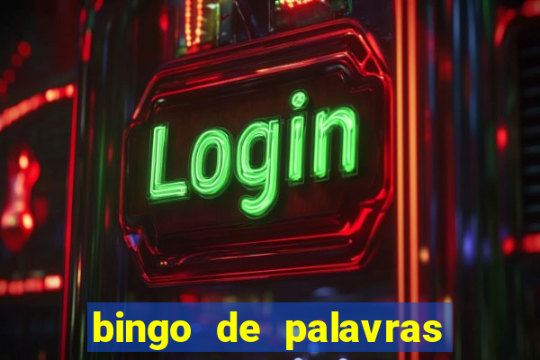 bingo de palavras de natal